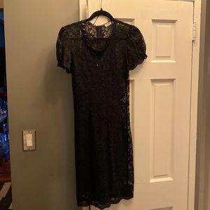 L’Agence Black Lace Dress